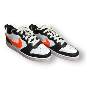 Nike Court Borough Low 2 Shoes BQ5448-115 Big Kids 3.5Y White/Black Skate JAB156